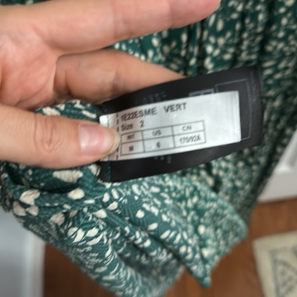 ba&sh Esmee Green Midi Dress- Size 2 or Medium - Picture 10 of 10